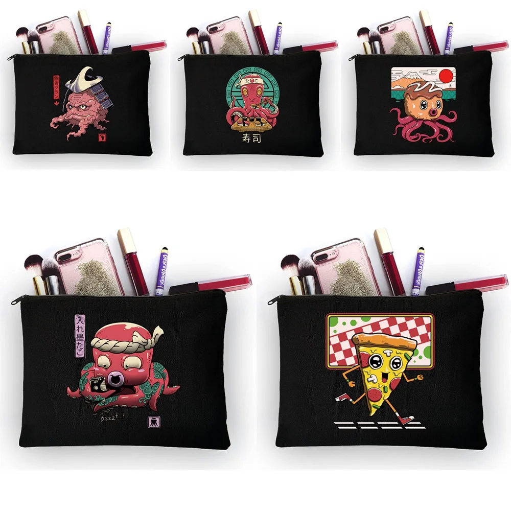 

Индивидуальная косметичка с милым рисунком монстра, Вместительная дорожная сумка для туалетных принадлежностей, косметичка для хранения м...