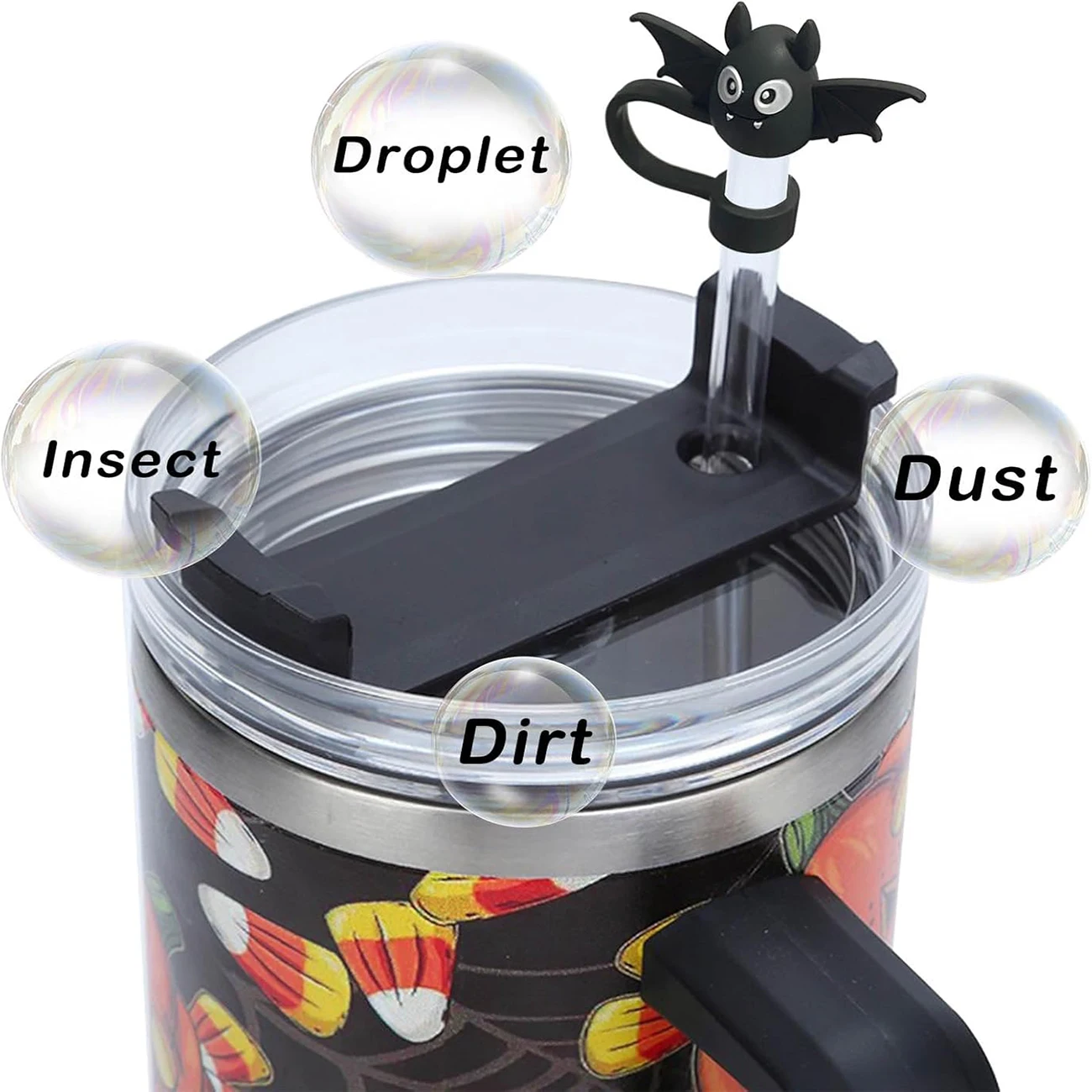 Силиконовый колпачок для соломинки 10 мм 5 шт