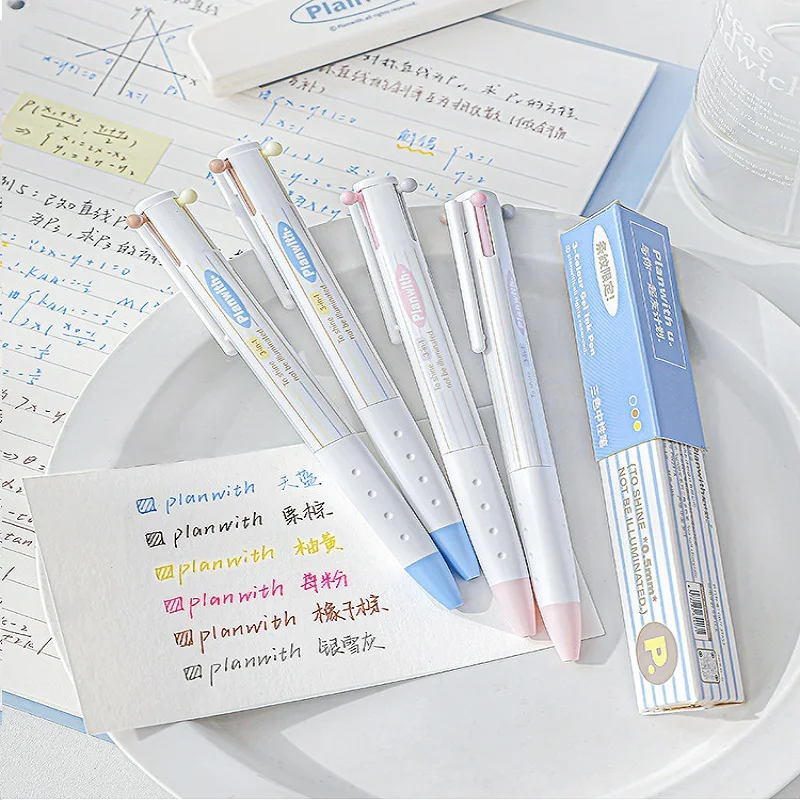 Треугольный держатель для ручек Planwith многоцветная ручка 3-в-1 студенческие