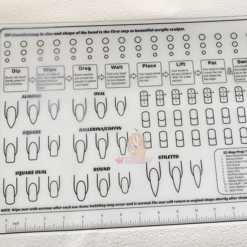 3D маникюрный шаблон для демонстрации ногтей тренировочные листы Настольный