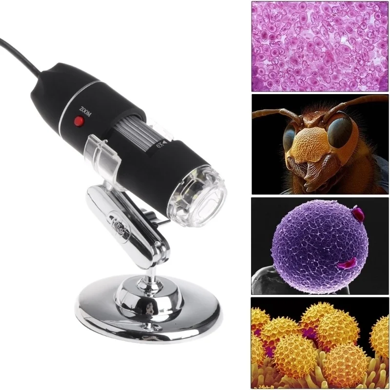 

High Quality New 1600X 2MP Zoom Microscope 8 LED USB Digital Handheld Magnifier Endoscope Camera