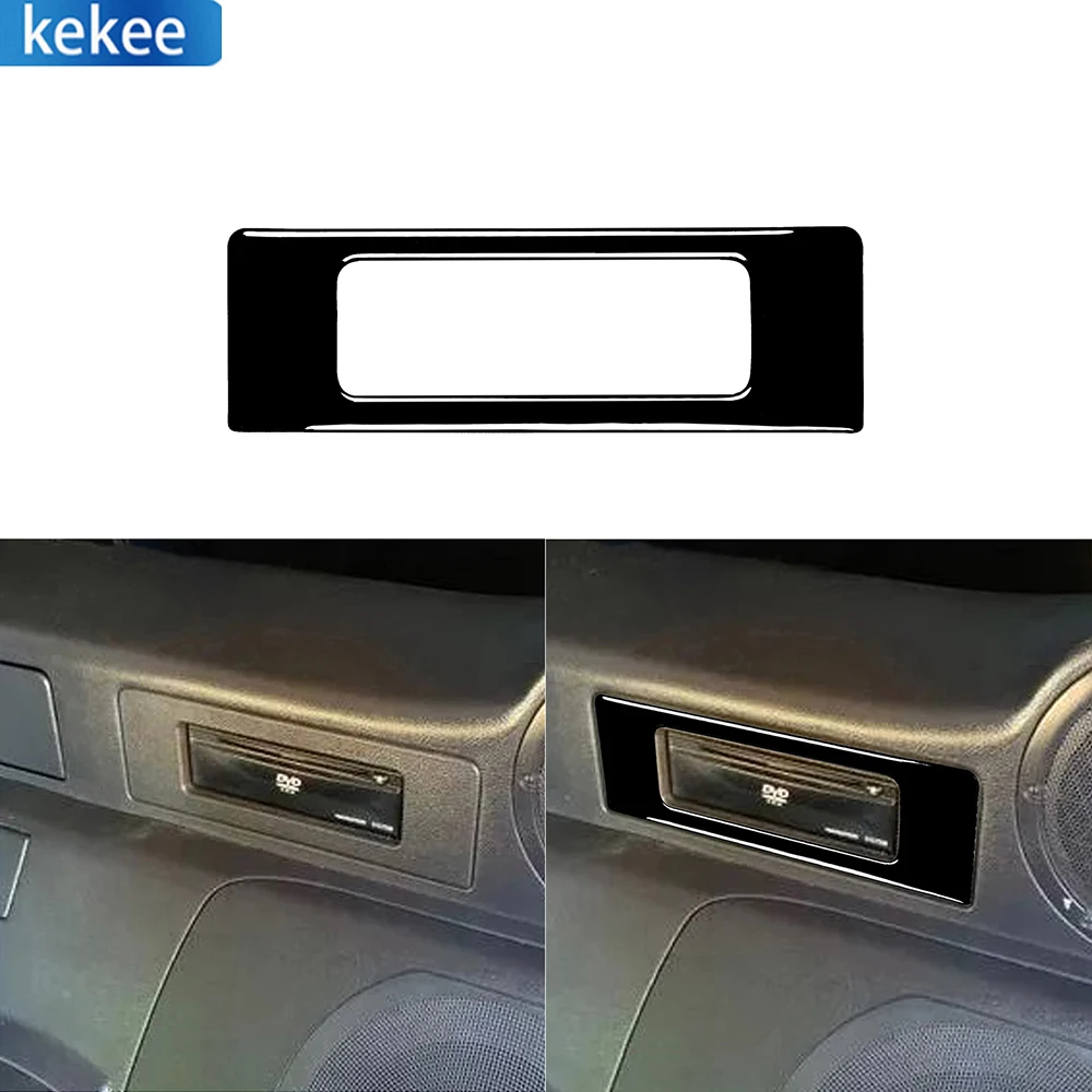 

For Nissan 350Z 2003-2009 Piano Black Rear DVD Player Surround Frame Bezel Trim Cover Auto Car Decoration Accessories Sticker