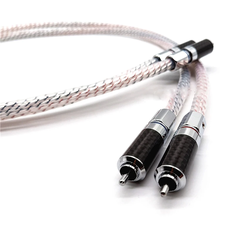 Фото Nordos.t Valhall.a 7N посеребренный аудиокабель RCA с разъемом RCA из углеродного волокна №5