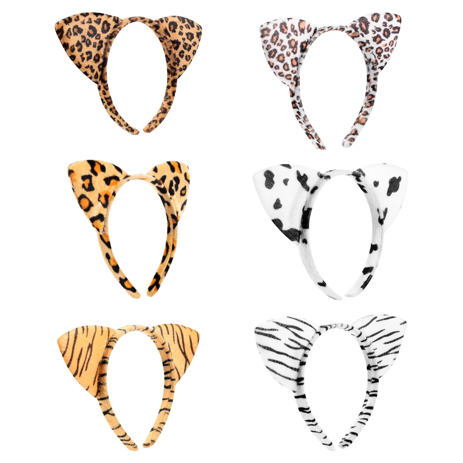 

6 Pcs Set Kids Tiara Hair Bands Cosplay Animals Ear Headbands Decorative Child Hoops Cartoon