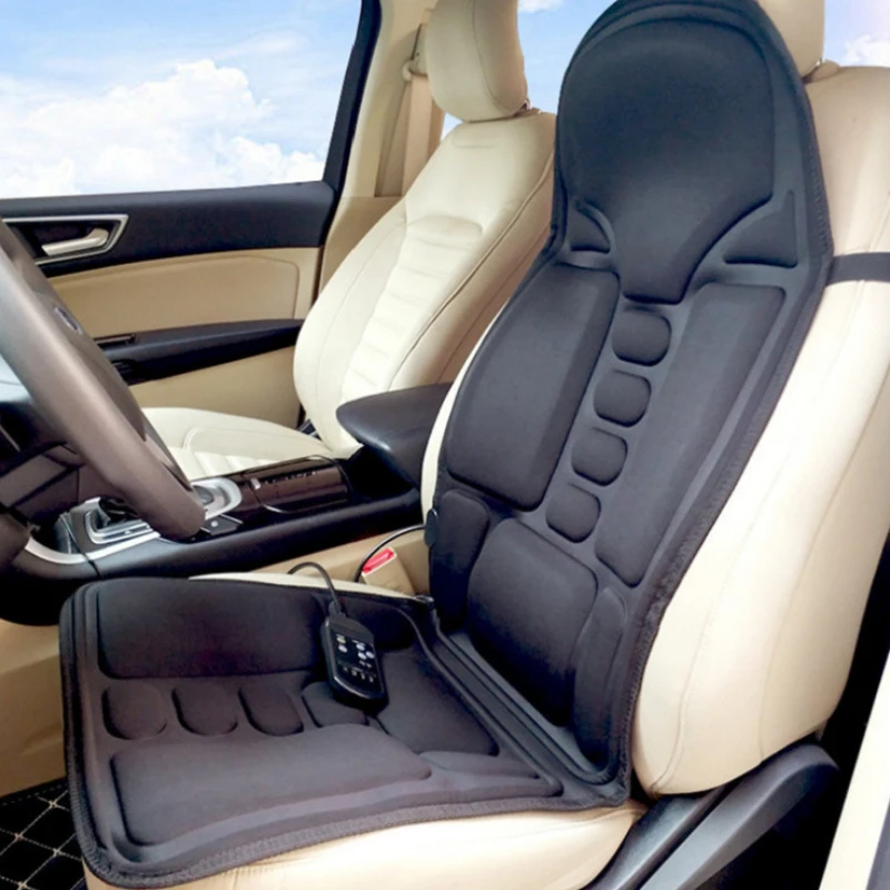 

Многофункциональный автомобильный коврик для массажа тела, нагревательный коврик, чехол для сиденья, подушка для поддержки шеи и поясницы, ...