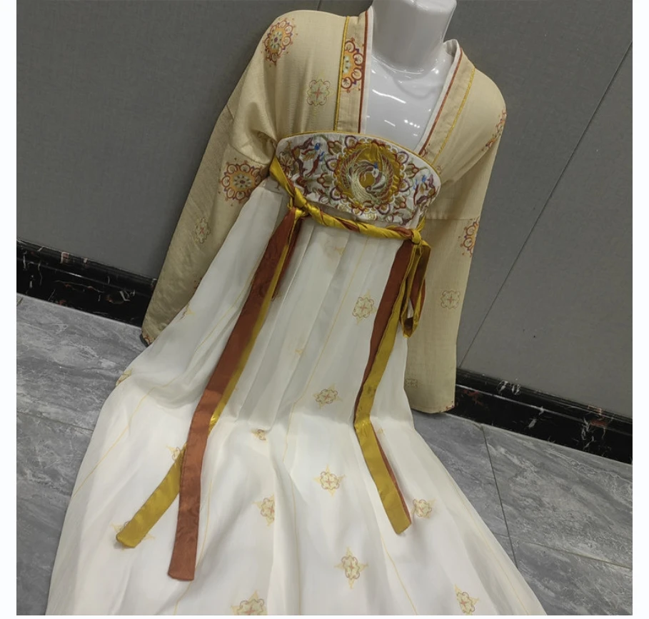 Jinwu демисезонное детское платье ханьфу в китайском стиле с длинным рукавом