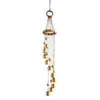bell wind chimes christmas wind chimes simple solid wood metal wind chimes ornaments creative gift bedroom decoration