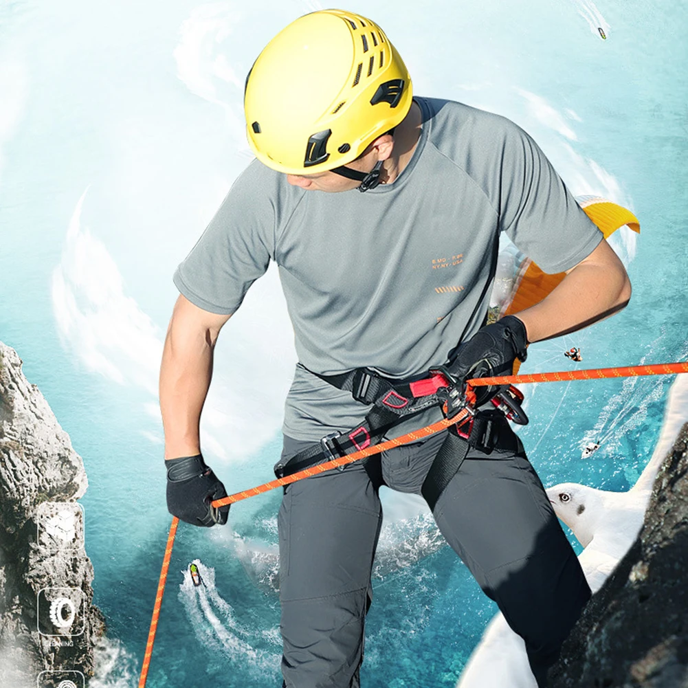 

Safety Belt Halfbody Harness 4 Color Adjustable Buckle Climb Rock Polyester Tree Climbing Durable And Practical
