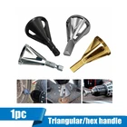 1 шт. треугольнаяШестигранная. Ручка, новейший инструмент для удаления заусенцев, внешняя фаска, инструменты для удаления заусенцев из нержавеющей стали, инструмент для сверления металла