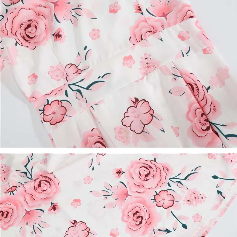 Женское Винтажное Платье С Цветочным Принтом Длиной До Колена Трапециевидной