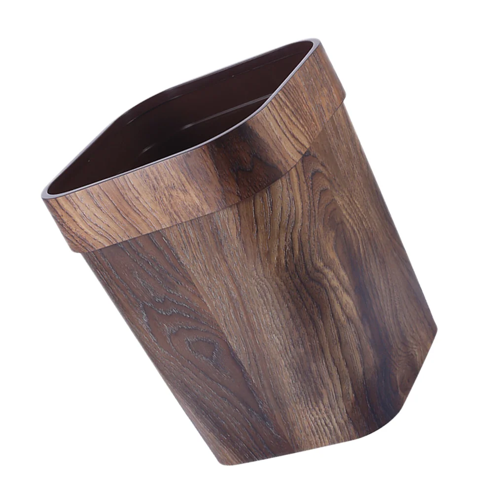 

Trash Can Bin Garbage Waste Kitchen Bathroom Office Basket Cans Bedroom Woodsmall Farmhouse Rubbish Dustbin Bucket Grain