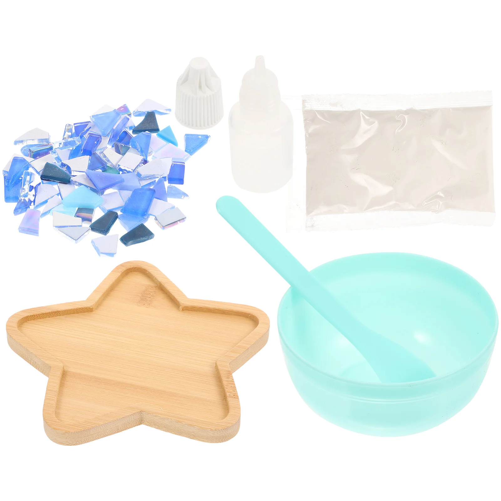 

1 Set Of Decorative Multifunctional Practical Mosaic Tiles For Crafts DIY Cup Mat Cup Holder Mosaic Kits For Adults