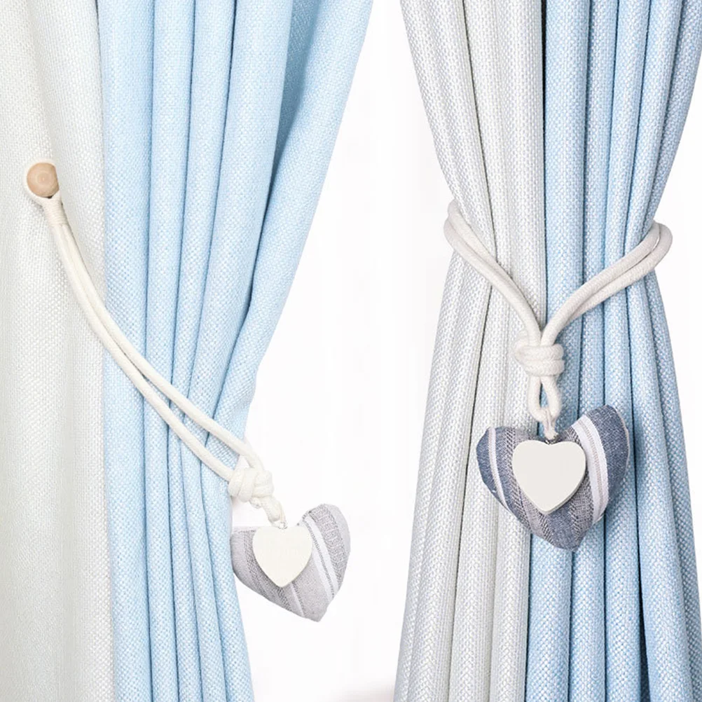

Curtain Tiebuckleholder Band Tieback Strap Window Rope Heart Drapery Holdbacks Holders Belt Holdback Rural Cutain Straps