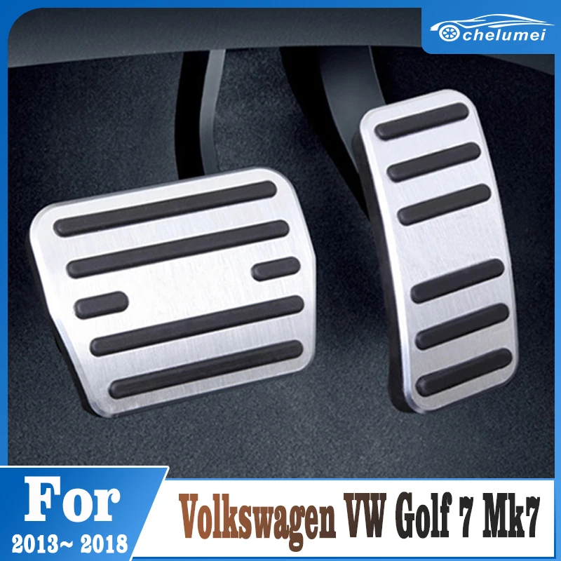 

Car Accelerator Brake Clutch Footrest Pedals Plate Non-Slip Mat Cover For Volkswagen VW Golf 7 Mk7 2013-2014-2016-2018 Accessory