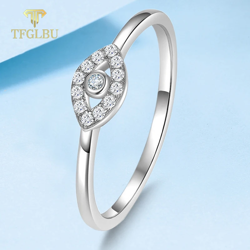 Модное кольцо TFGLBU из муассанита для женщин сверкающее с бриллиантами