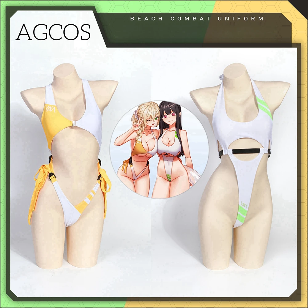AGCOS оригинальный дизайн пляжная боевая форма косплей женский купальник с высокой
