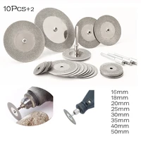 abrasive diamond cutting disc set for dremel rotary cutter circular saw blade grinding wheels disk with mandrel power tools kit