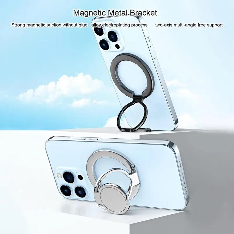 

Cell Phone Ring Holder Magnetic Hand Phone Holder Cell Phone Metal Holder Ultra Thin Telescopic Foldable Various Phone Cases
