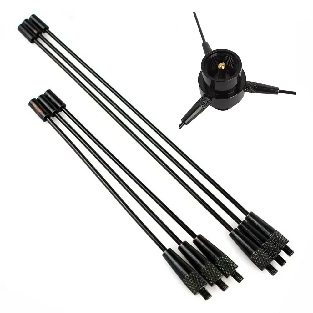 

02 Portable Practical Ground Redical Professional UHF F To M Signal Antenna Easy Apply Omnidirectional Car Radio Enhance