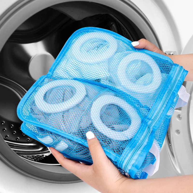 

Сумка для стирки обуви в стиральной машине, сумка для хранения обуви, портативная Сетчатая Сумка для стирки, антидеформирующая деталь, орга...
