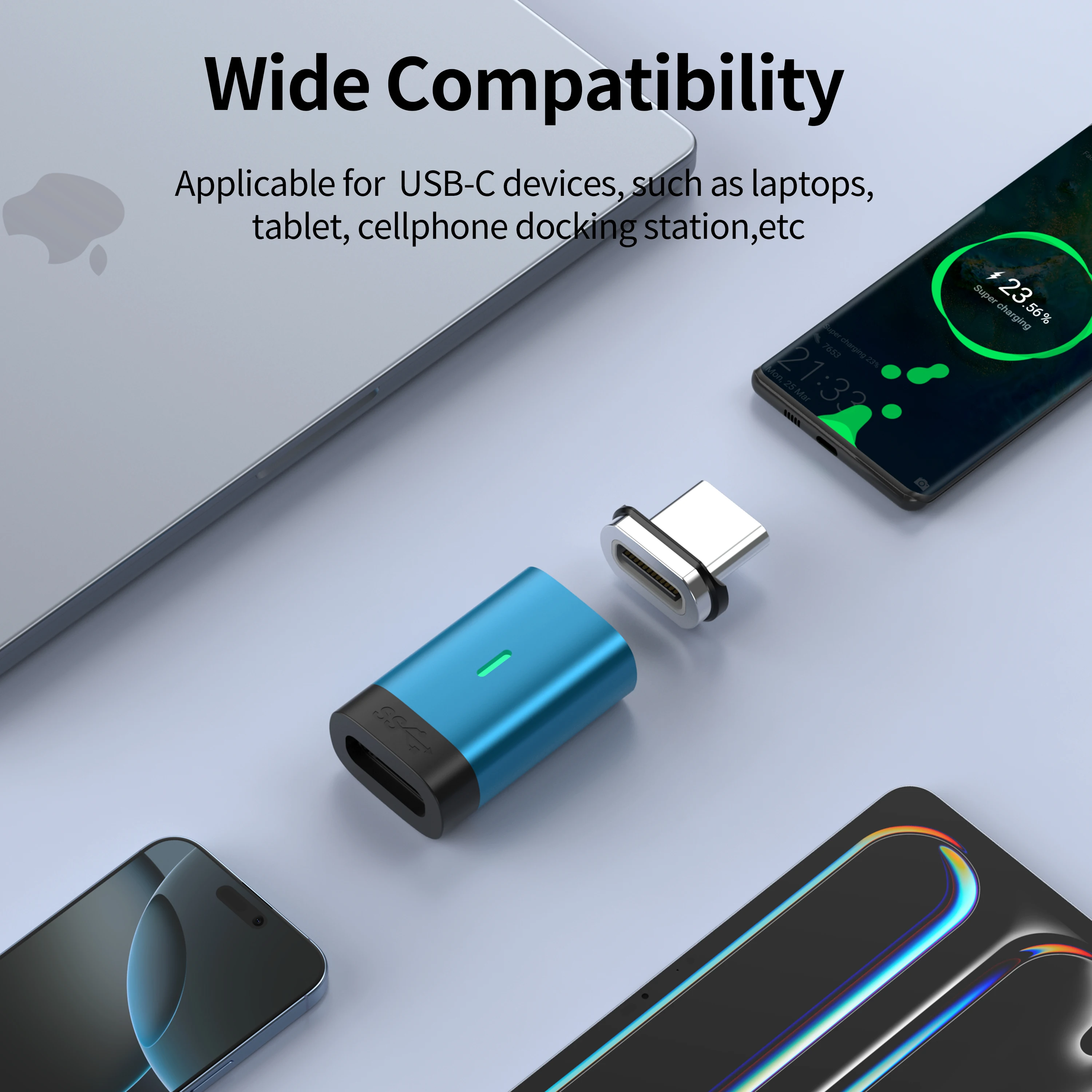 Фото Адаптер USB 3.1 240 Вт Тип C к USB C Адаптер для мобильного телефона «папа-мама» USB C Конвертер USB типа C для ПК Ноутбуки №2