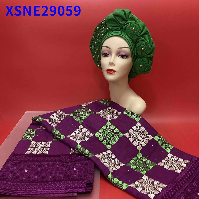 Африканская популярная хлопковая кружевная ткань ручной работы с принтом краев