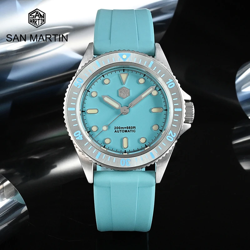 

San Martin 38mm Dive Watch Original Design Fashion Sport Style Miyota 8215 Automatic Mechanical Watches Luxury Sapphire 20Bar