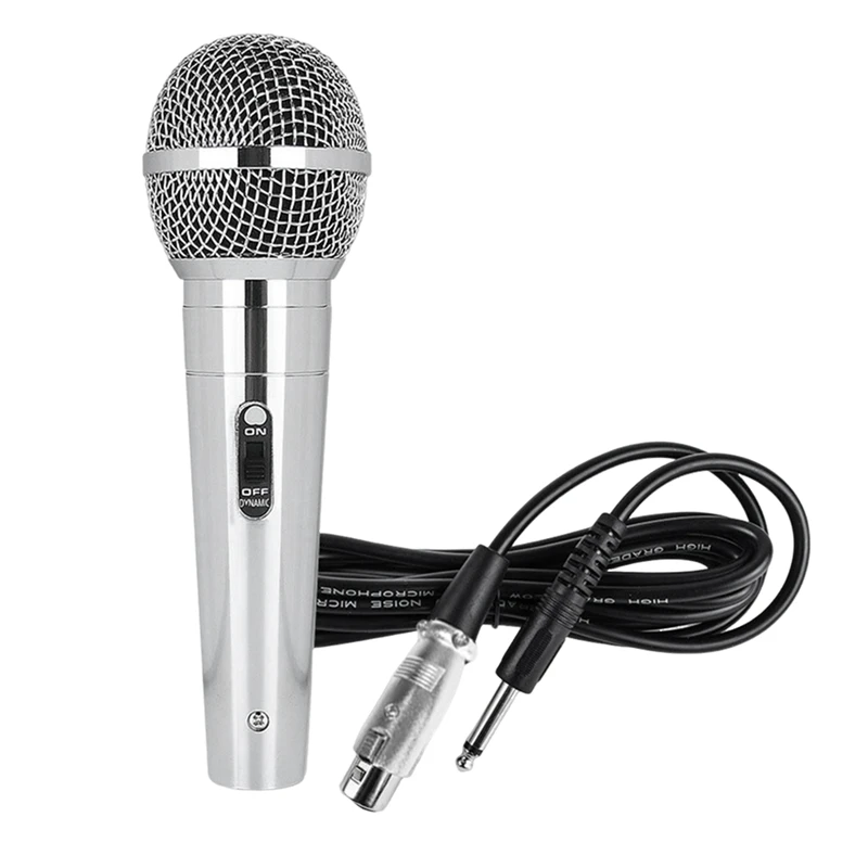 

Microphone Wired Metal Dynamic Microphone Clear Voice Mic For Vocal Music Performance