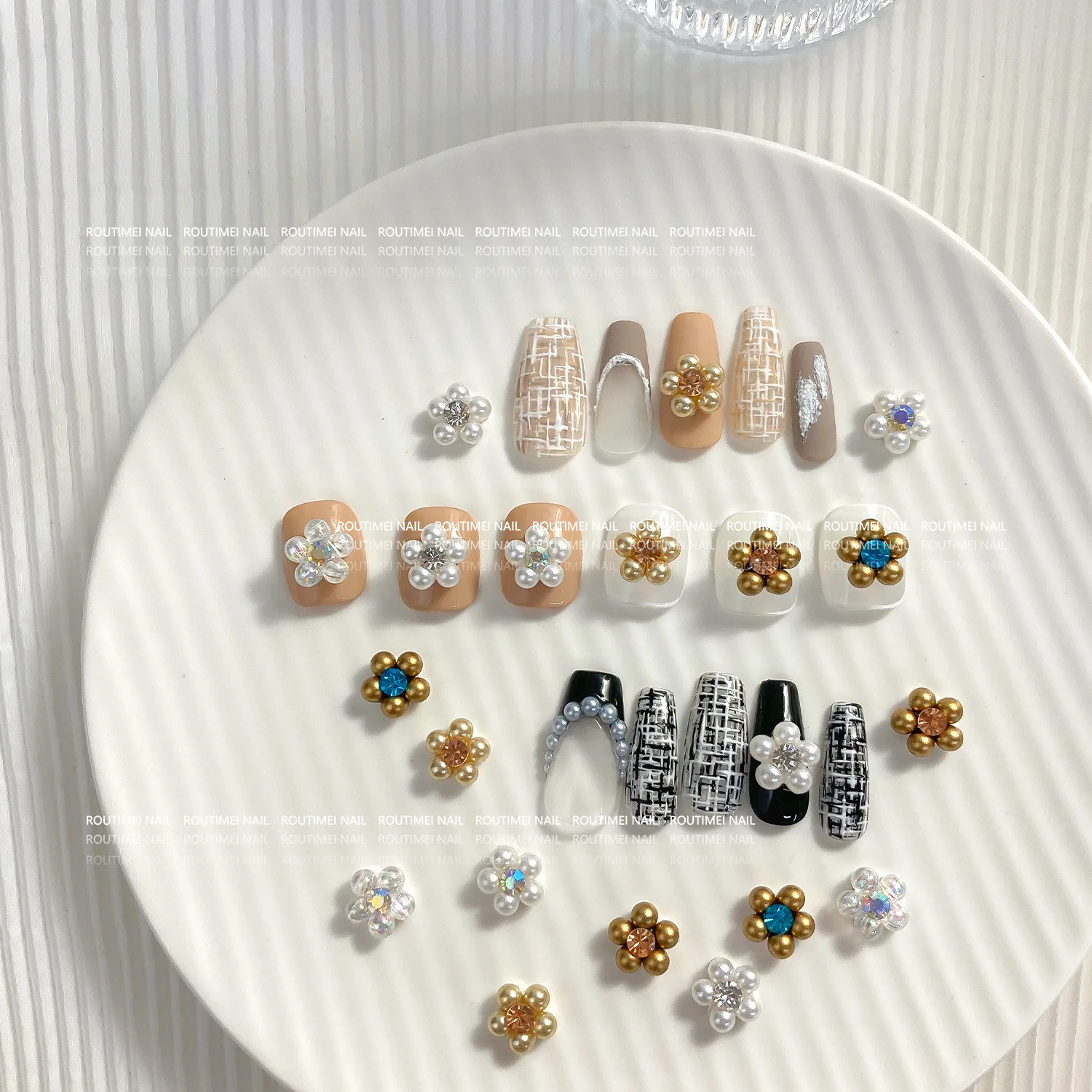 

10 шт./партия, жемчужины с пятью лепестками