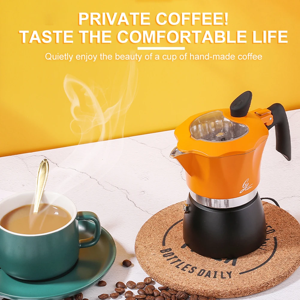 

Moka Coffee Pot Espresso Latte Percolator Stove Coffee Maker Italian Coffee Maker Coffee Brewing Kettle 300ML Aluminum Alloy