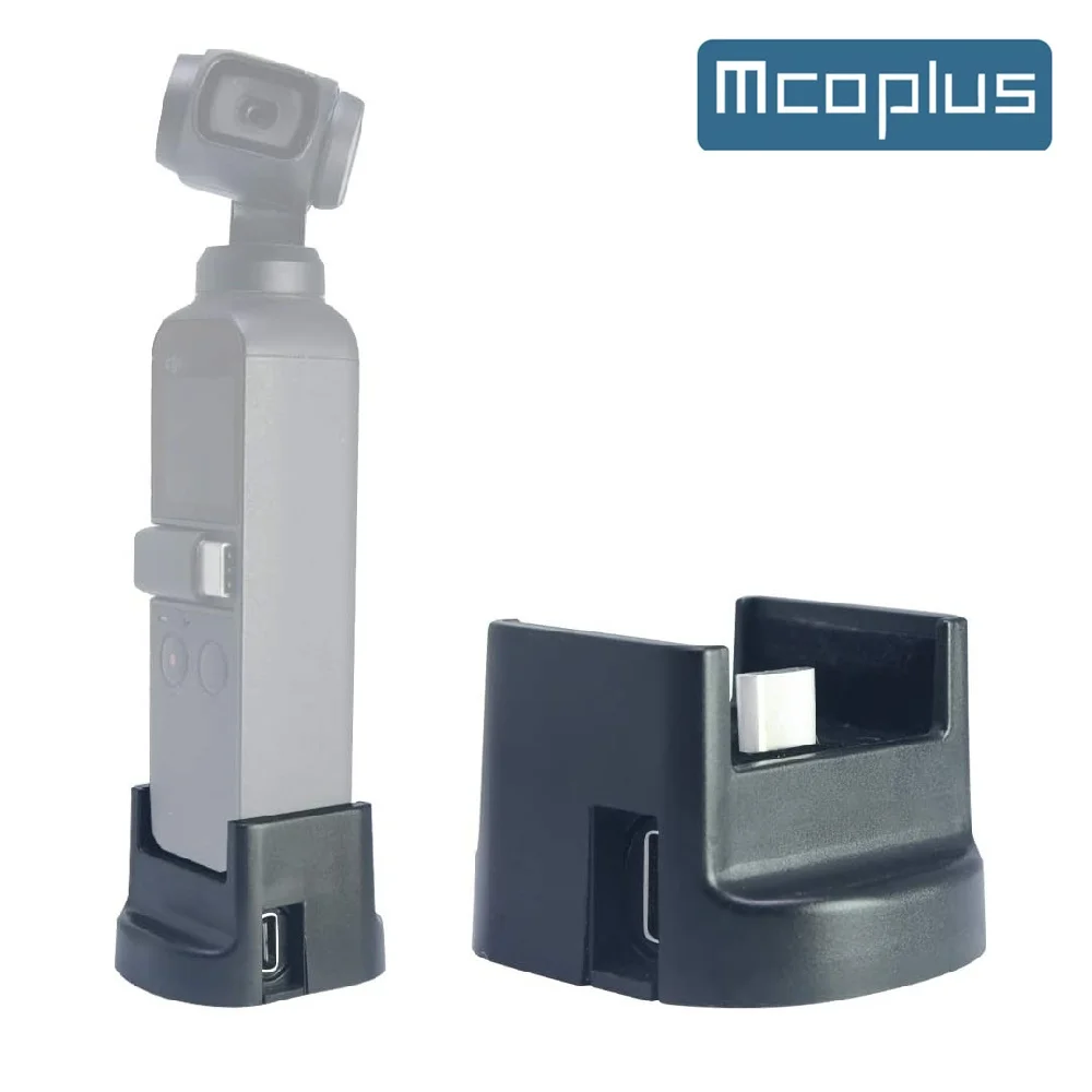 

Mcoplus Osmo Pocket 2 Type-C Charging Port Desktop Charger Base with 1/4" Screw Hole for DJI Osmo Pocket Camera tripod head Stab