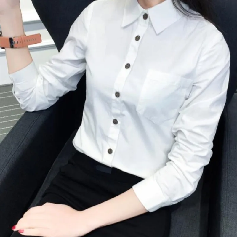 Блузка женская с длинным рукавом 100% хлопок на пуговицах