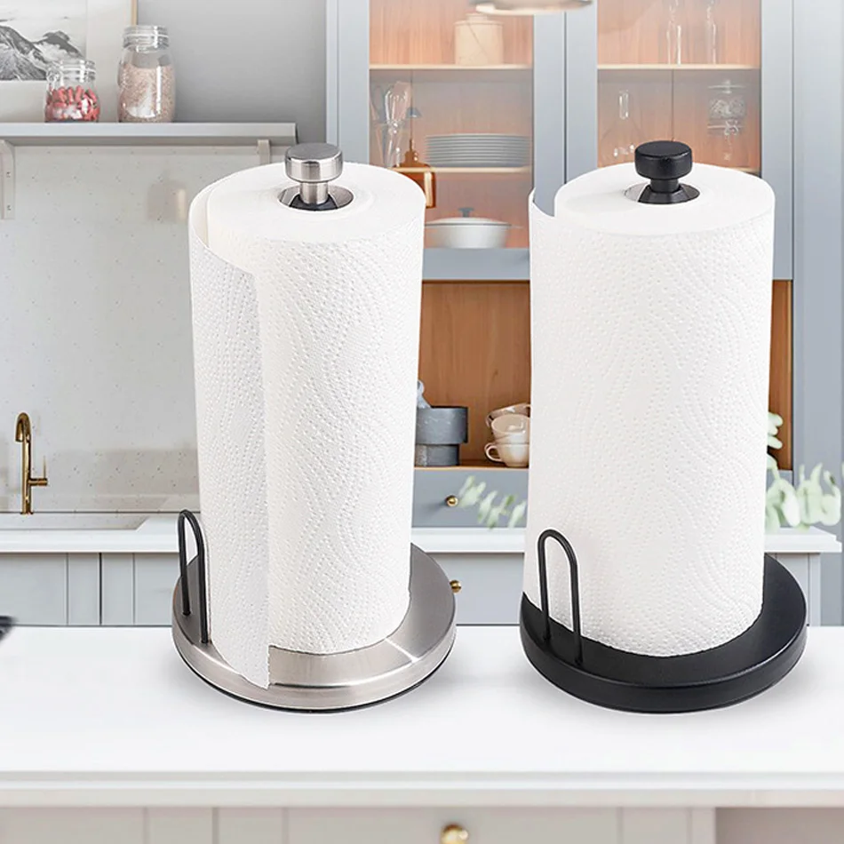 Подставка для рулона бумаги нержавеющая сталь черный матовый демпфер