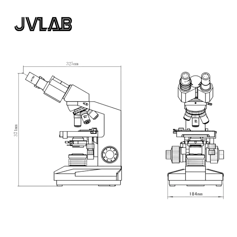 Профессиональный биологический микроскоп 40X-1000X L2000B бинокулярный тринокулярный