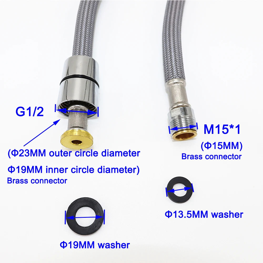 180 см F1/2 M15 * 1 кухонный выдвижной шланг для крана нейлоновый гибкий вытяжной