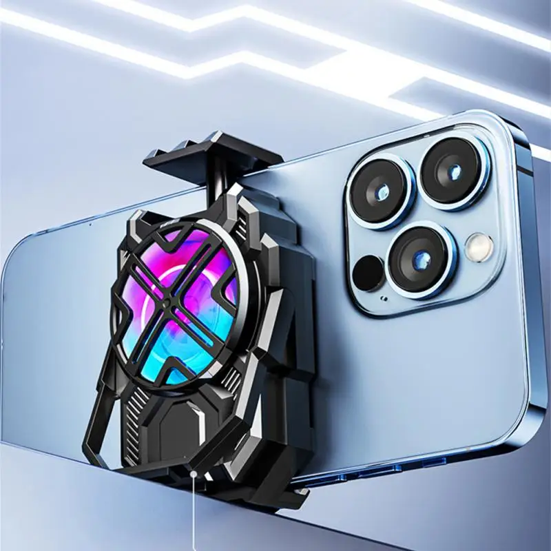 

For 4.5-6.7 Inch Mobile Phone Phone Cooler Universal Cool Rgb Lights Usb Mobile Phone Radiator High Speed Cooling Portable