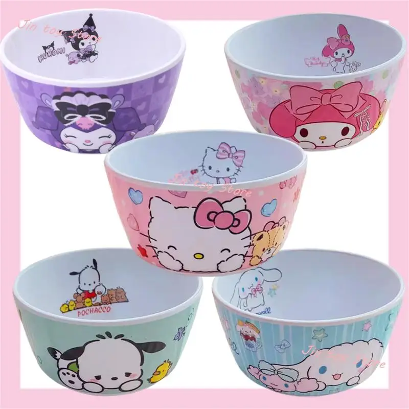 Новинка миска Hello Kitty Sanrios мультяшная чаша Cinnamoroll Kuromi моя мелодия понравило для