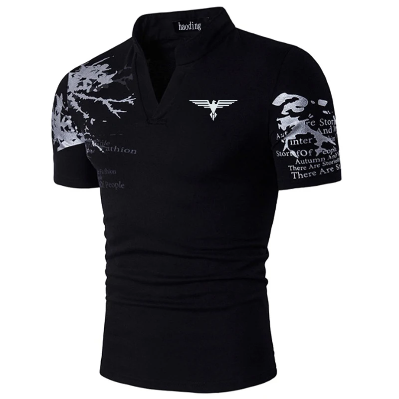 

DINGSHITE New Summer Casual Polo Shirt Men Short Sleeve Business Shirt Fashion Design Tops Tees Dress Polo Shirt for Men Clothin