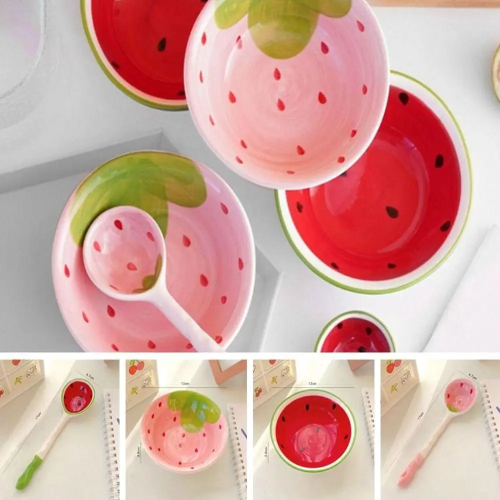 Детская милая искусственная ложка столовая посуда Большая керамическая для