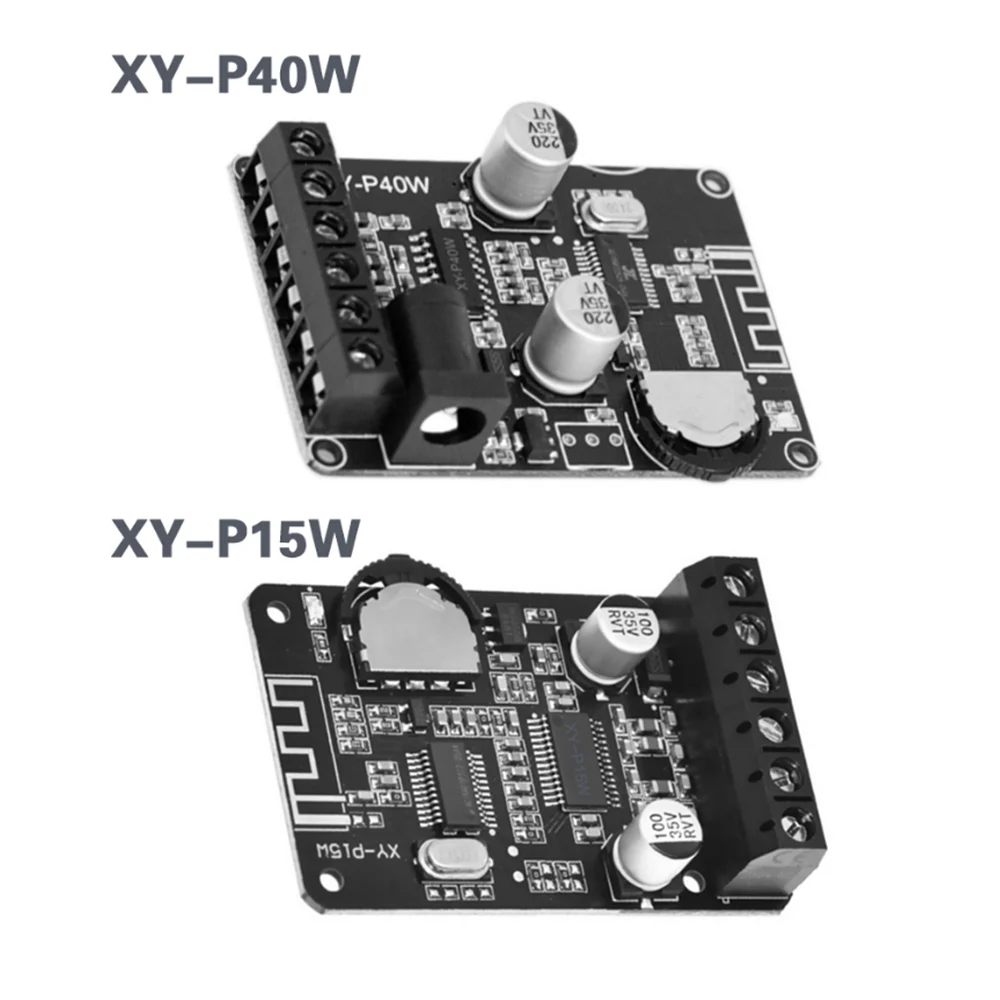 

12V 24V XY-P15W XY-P40W Stereo Bluetooth-compatible Power Amplifier Board Module