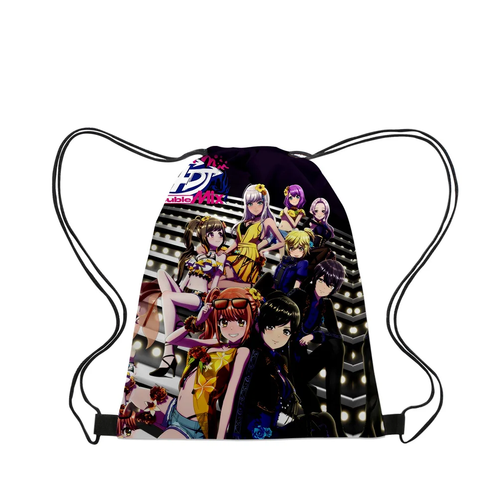 D4DJ All Mix Аниме 2023 новые сумки тканевая Холщовая Сумка на шнурке для женщин и мужчин