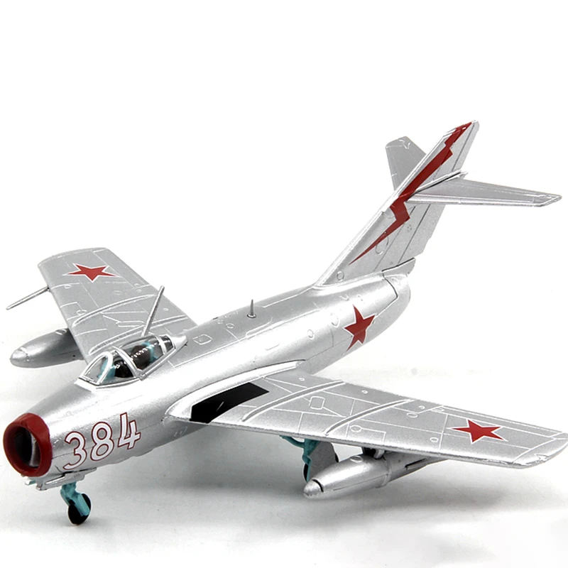 

1:72 Scale AMER Soviet Air Force MIG-15 Fighter Red 384# Korean War Mig 15 Finished Aircraft Model Collection Toy Gifts