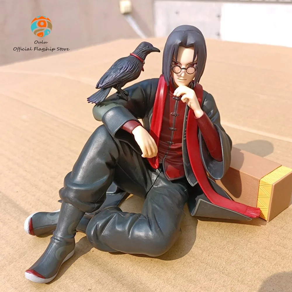 

10cm Naruto Uchiha Itachi anime figures Sit Back And Fly Children'S Gifts Doll Toys Pvc Statue Collection Model gifts toys