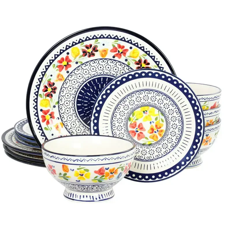 

12 Piece Dinnerware Set Health and Safety Tableware