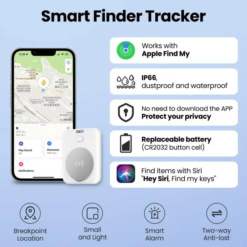 

Smart Anti-Lost Locator Precise Positioning Elderly And Children Anti-lost Artifact Tracker Key Pet Finder Location Tracker