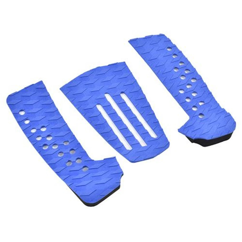 

3pcs Surfboard Traction Pad Stomp Pad Surfboard Non-slip EVA Tail Mat Foot Grip Surfing Accessories 3 Strips