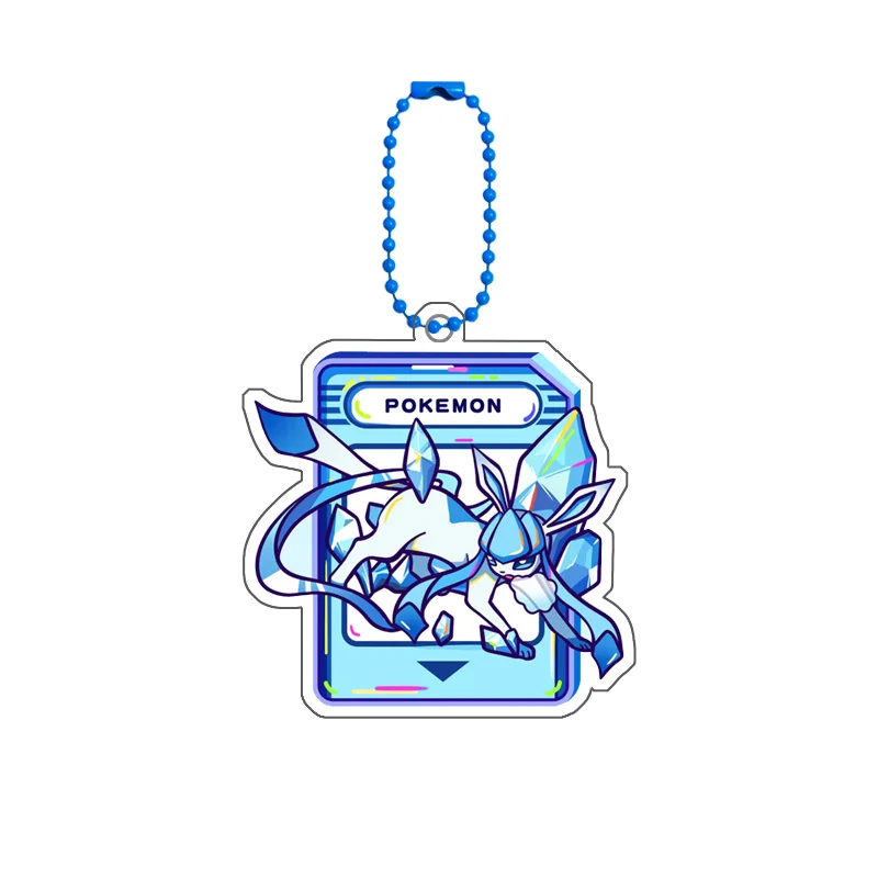 Аниме мультфильм покемон серии Пикацид Eevee узор Diy акриловый домашний брелок