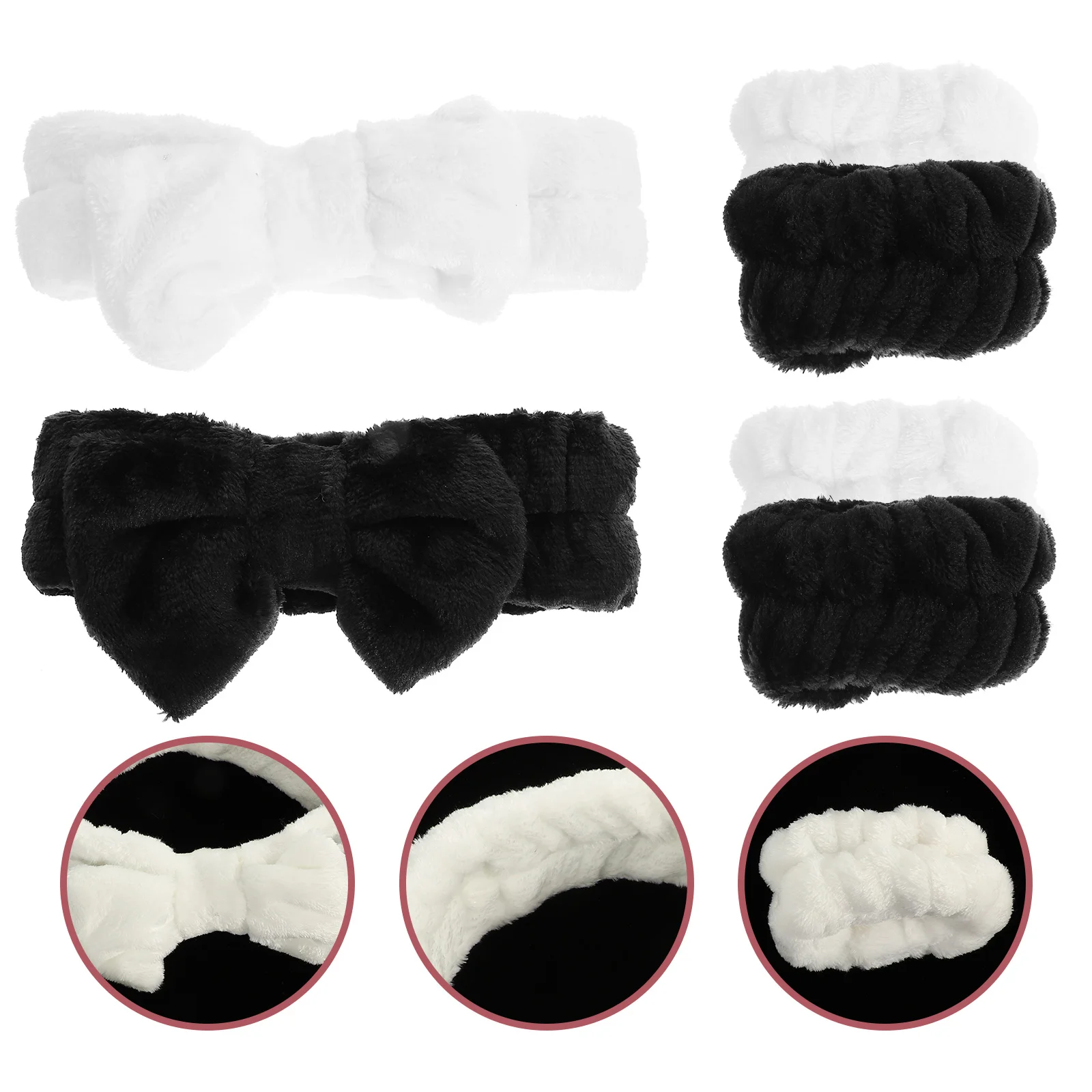 

Headband Face Makeup Spa Wristband Wash Wrist Washing Hairband Headbands Washband Facial Shower Girl Band Bow Bowtie