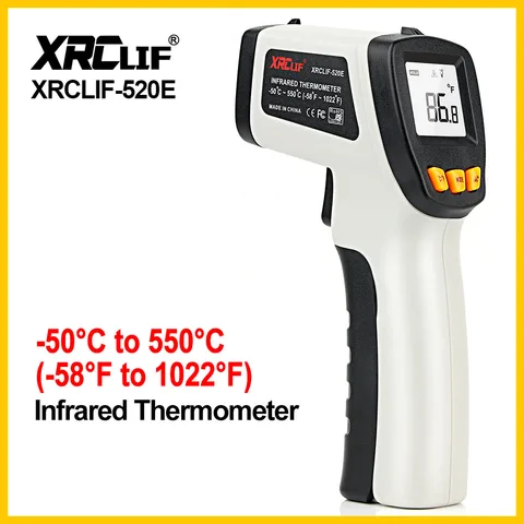 Инфракрасный термометр XRCLIF, Бесконтактный пирометр, лазерный инфракрасный измеритель температуры-58 ℉ ~ 1022 ℉