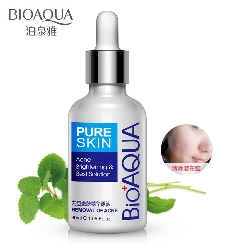 BIOAQUA Essence Acne Treatment Blackhead Remove Whitening Anti Acne Cream Oil Control Shrink Pores Remove Acne Scar Face Care